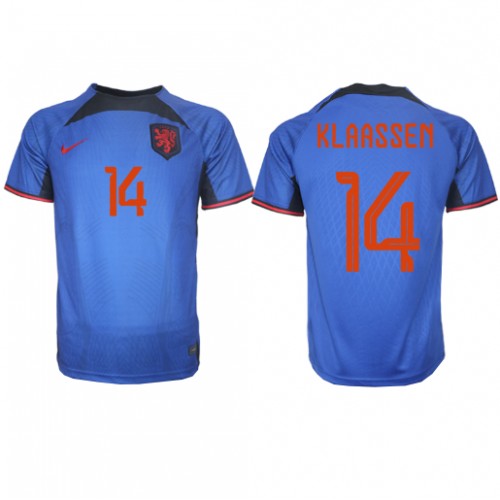Echipament fotbal Olanda Davy Klaassen #14 Tricou Deplasare Mondial 2022 maneca scurta